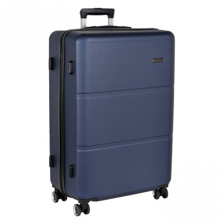 Р612 (3-ой) синий D.Blue (28") пластик ABS чемодан средний - КОЛОРЛОН ВТД Новосибирск