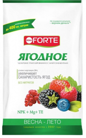 Удобрение Ягодное весна/лето гранулы 2.5кг Bona Forte - КОЛОРЛОН ВТД Новосибирск