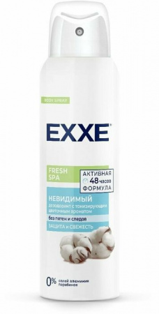 EXXE Женский дезодорант 150 мл (спрей) Fresh SPA Невидимый - КОЛОРЛОН ВТД Новосибирск