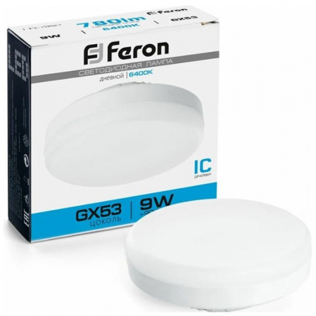 9W 230V GX53 6400K, LB-452 Feron - КОЛОРЛОН ВТД Новосибирск