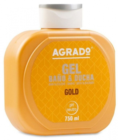 ***AGRADO Гель для ванн  и душа"Gold",  750ml - КОЛОРЛОН ВТД Новосибирск