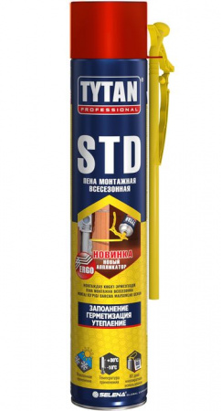 TYTAN Professional STD ЭРГО пена монтажная всесезонная 750 мл - КОЛОРЛОН ВТД Новосибирск