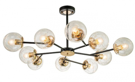 Люстра Escada 1146/10P E27*40W Black/Brass - КОЛОРЛОН ВТД Новосибирск