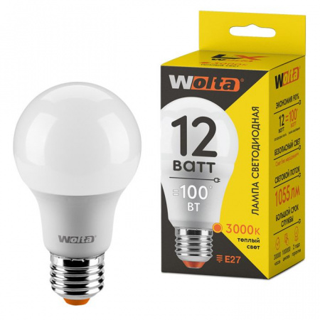 12W Led WOLTA LX A60 Е27 3000К 30Y60BL12E27 - КОЛОРЛОН ВТД Новосибирск