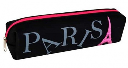 Пенал силикон КОКОС 200*50*40 "Glamour Paris" 250368 прямоуг.,1отд. - КОЛОРЛОН ВТД Новосибирск
