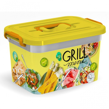 Контейнер д/шашлыка 6,5л "Grill Menu"  С80996 - КОЛОРЛОН ВТД Новосибирск