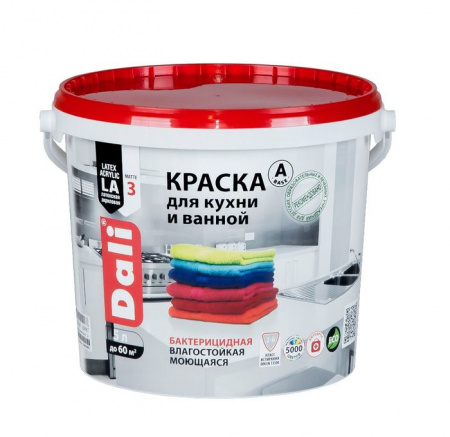"DALI" краска  для кухни и ванной- 5 л. База А - КОЛОРЛОН ВТД Новосибирск