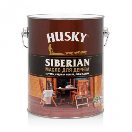 HUSKY SIBERIAN Масло для дерева (2,7л; 3шт) - КОЛОРЛОН ВТД Новосибирск