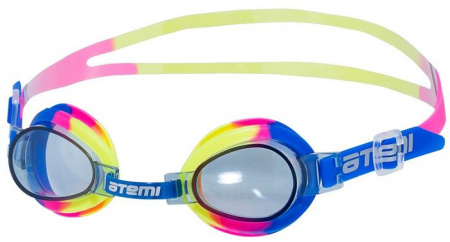 S302 Очки для плавания ATEMI, дет,PVC/силикон (син/желт/роз) - КОЛОРЛОН ВТД Новосибирск