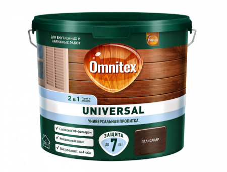 Пропитка Omnitex Universal 2в1 Палисандр 2,5л - КОЛОРЛОН ВТД Новосибирск