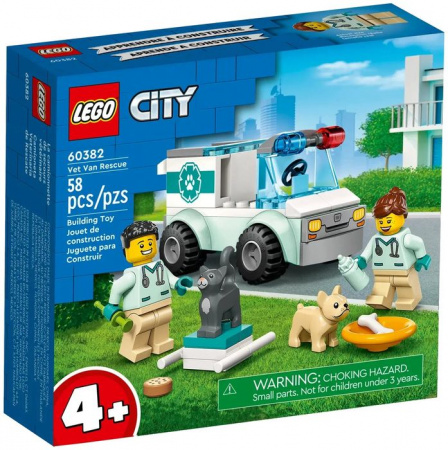 60382 Конструктор LEGO CITY "Ветеринарный фургон" - КОЛОРЛОН ВТД Новосибирск