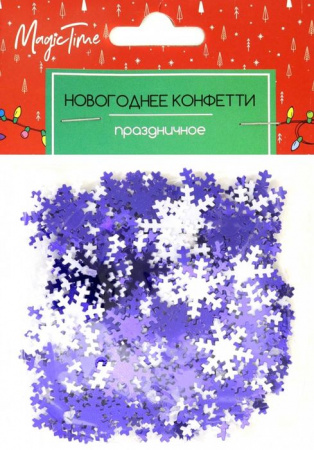 Новогоднее конфети Бело-синие  арт. 87152 - КОЛОРЛОН ВТД Новосибирск