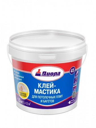 Мастика для потолочных плит и багетов Д-45 1.5кг/Евроведро - КОЛОРЛОН ВТД Новосибирск