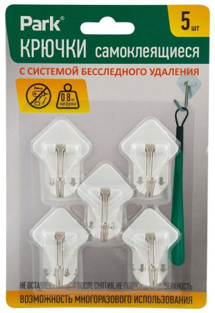 008084 Крючки самоклеящиеся, 5 шт - КОЛОРЛОН ВТД Новосибирск