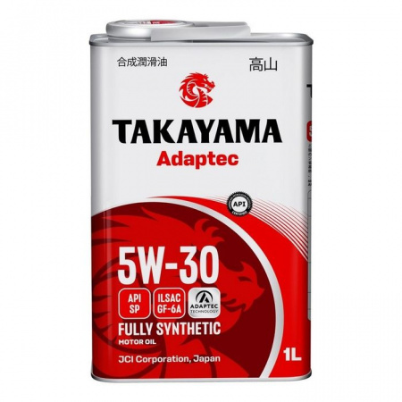 Масло моторное Takayama Adaptec 5W30 GF-6A SP 1л синт - КОЛОРЛОН ВТД Новосибирск