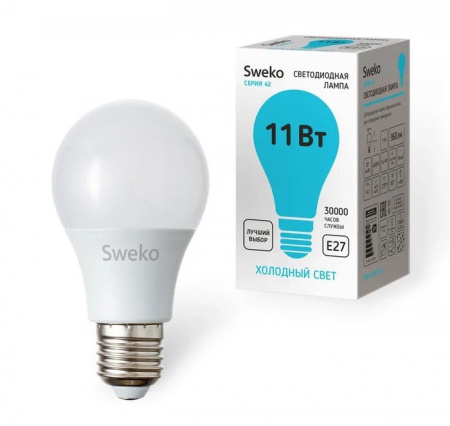 11W 42LED-A60-11W-230-4000K-E28 - КОЛОРЛОН ВТД Новосибирск