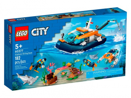 60377 Конструктор LEGO CITY "Исследовательская водолазная лодка" - КОЛОРЛОН ВТД Новосибирск
