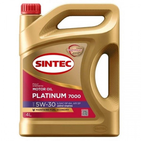 Масло моторное Sintec Платинум 7000 5W30 GF-6A 4л синт - КОЛОРЛОН ВТД Новосибирск