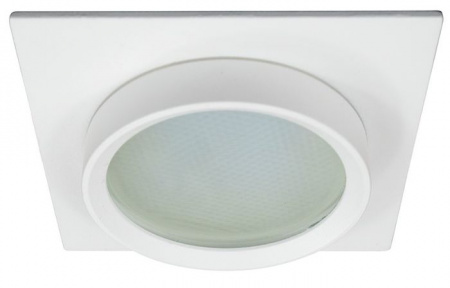 Точка 15W 230V GX53, IP44, белый, квадрат, без лампы, DL505 - КОЛОРЛОН ВТД Новосибирск