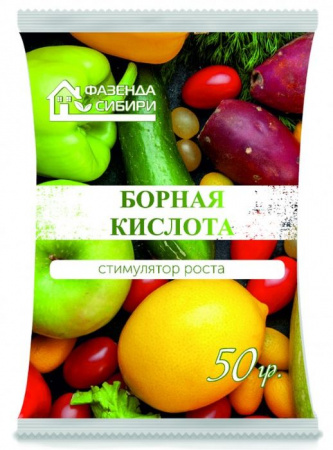 Борная кислота (50г) Фазенда Сибири/40 - КОЛОРЛОН ВТД Новосибирск