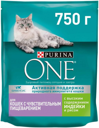 750Г СУХОЙ КОРМ PURINA ДЛЯ КОШЕК Ч/П ИНДЕЙКА  134306 - КОЛОРЛОН ВТД Новосибирск