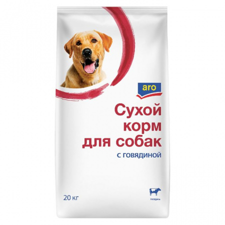 20КГ СУХОЙ КОРМ ARO ДЛЯ СОБАК ГОВЯДИНА - КОЛОРЛОН ВТД Новосибирск