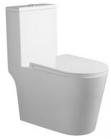 Унитаз Calypso моноблок 690х360х790мм смыв торнадо дюропласт, микролифт CS4638UQ-OK - КОЛОРЛОН ВТД Новосибирск