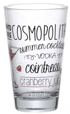 42877SL(рис.29123)  SUMMER COCTAIL (1118704) стакан рис.COSMOPOLITAN 395 мл - КОЛОРЛОН ВТД Новосибирск