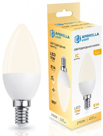 11W Лампа 371113 LED C37 11W IC E14 2700K 175-265V - КОЛОРЛОН ВТД Новосибирск
