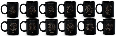 Кружка керамическая "Знаки зодиака золотом" 320 ml арт 26007/36 - КОЛОРЛОН ВТД Новосибирск