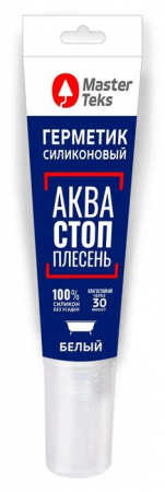 MasterTeks PM герметик силиконовый акваСТОПплесень 0,08 белый - КОЛОРЛОН ВТД Новосибирск
