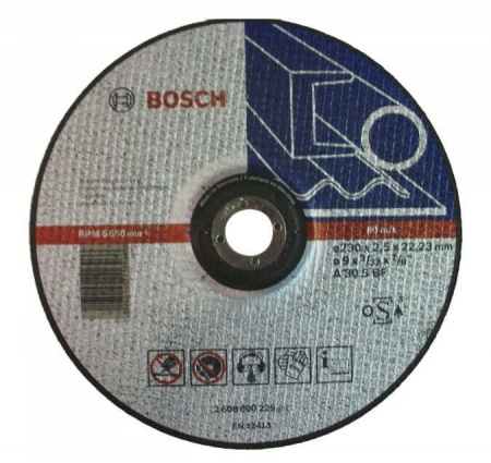 BOSCH Круг 230х2,5х22  мет. вогнутый 2608600225 - КОЛОРЛОН ВТД Новосибирск