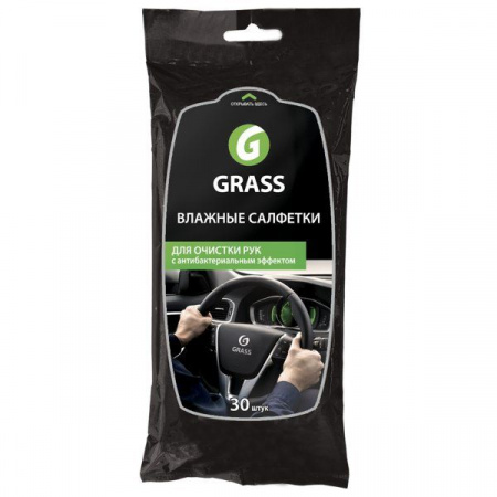 GRASS Салфетки влажные для рук, антибактериальная (30шт) - КОЛОРЛОН ВТД Новосибирск