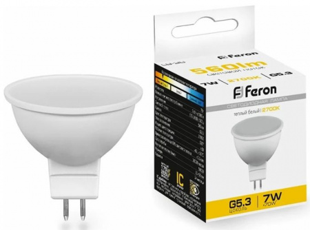 7W 230V G5.3 2700K MR16, LB-26 Feron - КОЛОРЛОН ВТД Новосибирск