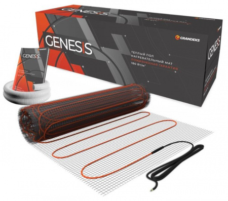 Мат нагревательный Genesis 180 Вт/м2  Genesis-3,0м2 / 540Вт - КОЛОРЛОН ВТД Новосибирск