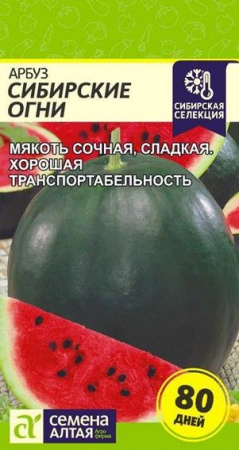 Арбуз Сибирские Огни/Сем Алт/цп 1 гр. Сибирская Селекция! - КОЛОРЛОН ВТД Новосибирск