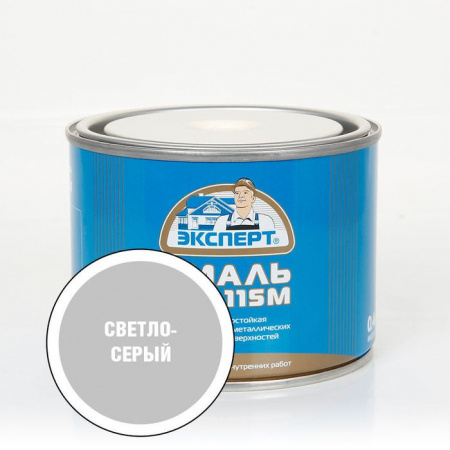 ЭКСПЕРТ Эмаль ПФ-115 глянц св.-серая (0,4кг; 12шт) - КОЛОРЛОН ВТД Новосибирск