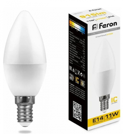 11W 230V E14 2700K С37, LB-770 Feron - КОЛОРЛОН ВТД Новосибирск