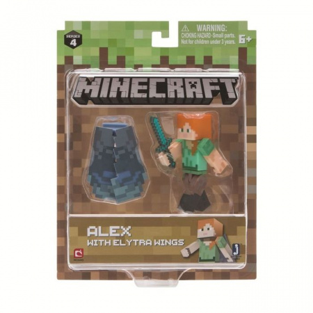 16492Игрушка Minecraft фигурка Alex with Elytra Wings - КОЛОРЛОН ВТД Новосибирск