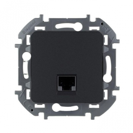 Legrand INSPIRIA Антрацит Розетка ПК Cat5e 673828 - КОЛОРЛОН ВТД Новосибирск