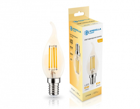 Лампа светодиодная Filament 351523 LED CF35 15W E14 2700K 220-240V - КОЛОРЛОН ВТД Новосибирск