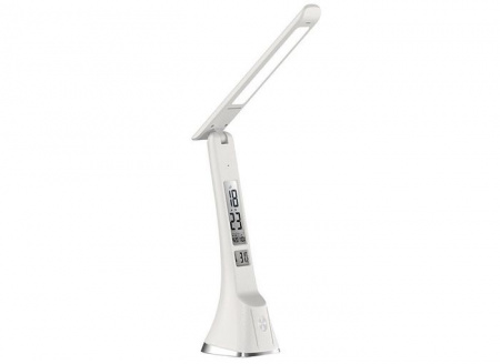 Ultraflash UF-821 C01 белый (Led, светильник настольный, 7Вт, кожа) - КОЛОРЛОН ВТД Новосибирск
