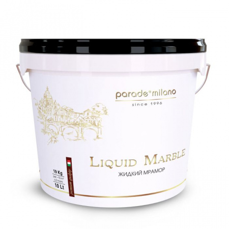 МИЛАНО Декоративная штукатурка с эффектом мрамора PARADE Liquid Marble 10л - КОЛОРЛОН ВТД Новосибирск