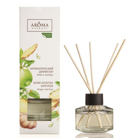 AROMA HARMONY  Диффузор ароматический ЛАЙМ И ИМБИРЬ, 100мл - КОЛОРЛОН ВТД Новосибирск