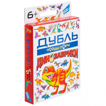 2119C Игра детская настольная "Дубль Динозаврики" - КОЛОРЛОН ВТД Новосибирск