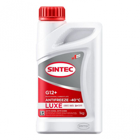 Sintec ANTIFREEZE LUXE  G12 -40С красный 1 л - КОЛОРЛОН ВТД Новосибирск