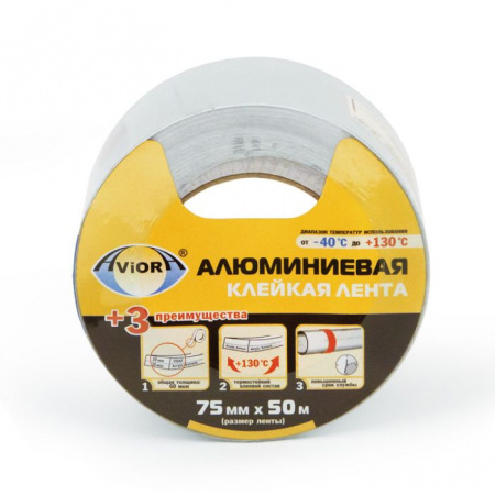 Лента алюминиевая 75мм*50м AVIORA /16 - КОЛОРЛОН ВТД Новосибирск