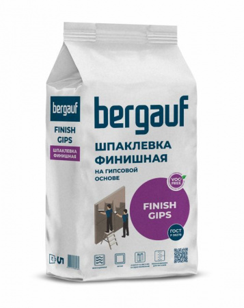 Bergauf Finish Gips 5 кг Финишная шпаклевка на гипсовой основе - КОЛОРЛОН ВТД Новосибирск