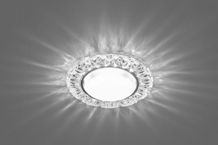 Точка CD4023 20LED*2835 SMD 4000K, GX53 прозрачный, хром - КОЛОРЛОН ВТД Новосибирск
