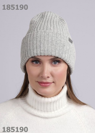 CLEVER 444157аш Шапка женская, *, Меланж св.серый - КОЛОРЛОН ВТД Новосибирск